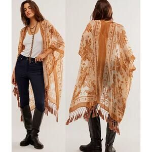 Bohemian Floral Kimono Cardigan